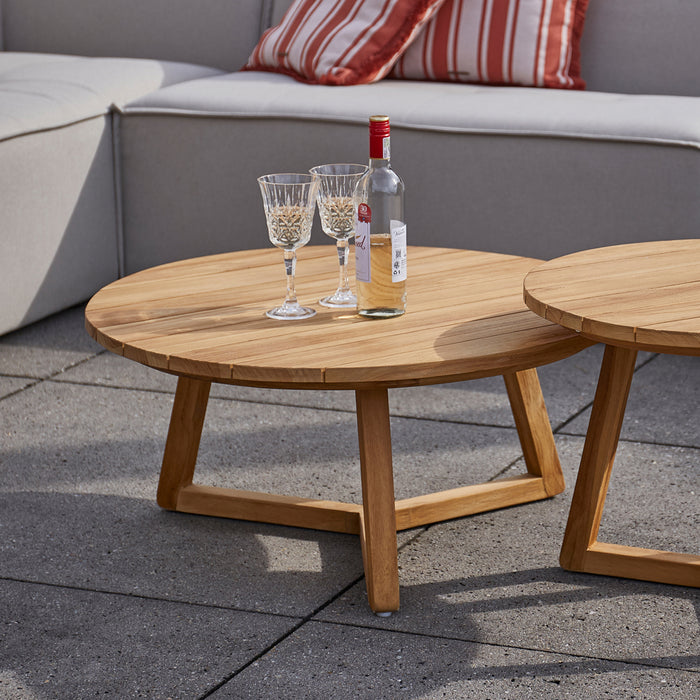 Riviera Maison Bijzettafel buiten  - Lovina Dia 80 - Bruin