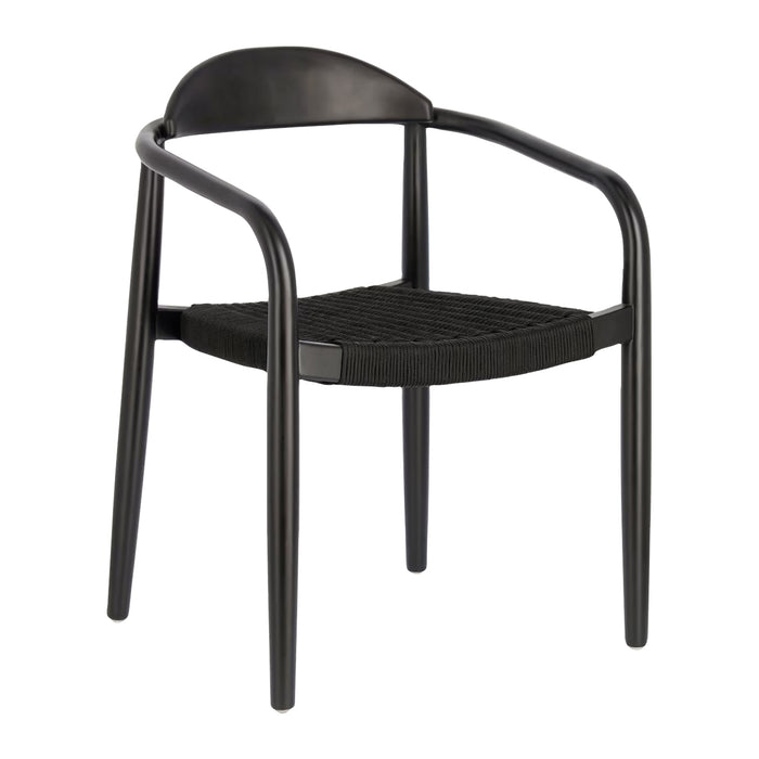 Kave Home Nina Dinerstoel - Zwart / Zwart