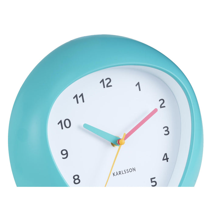 Karlsson Wandklok Funky Vibes - Turquoise - 4.4x25.5x25.5cm