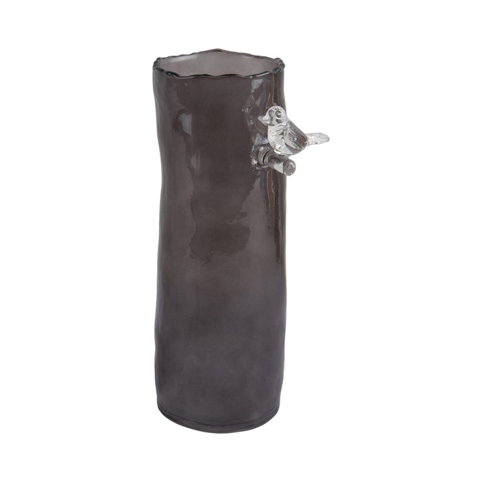 present time - Vase Bird On Branch Large