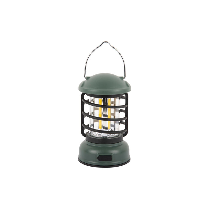 Leitmotiv Tafellamp Camping Lantern Led - Jungle groen - 8.5x8.5x15cm