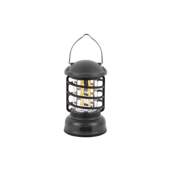 Leitmotiv Tafellamp Camping Lantern Led - Zwart - 8.5x8.5x15cm