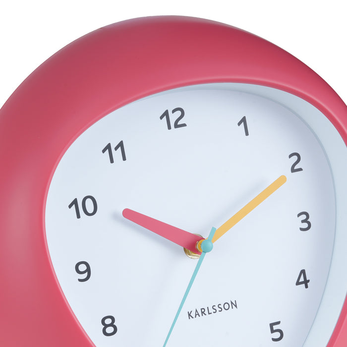 Karlsson Wandklok Funky Vibes - Scarlet rood - 4.4x25.5x25.5cm
