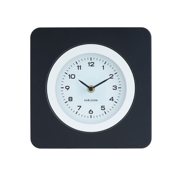 Karlsson Wandklok New Vintage - Mat zwart - 4.4x22x22cm