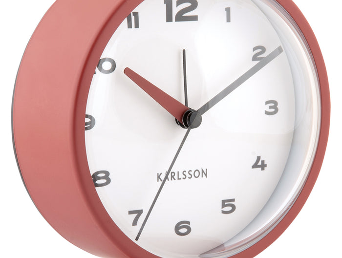 Karlsson Wekker Brisk Dome - Rode oker - 6.5x11x13.8cm