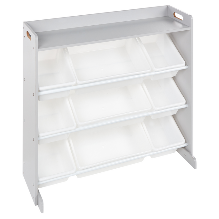 Beliani - COLLIE - Kast met 9 dozen - Grijs|Wit - MDF