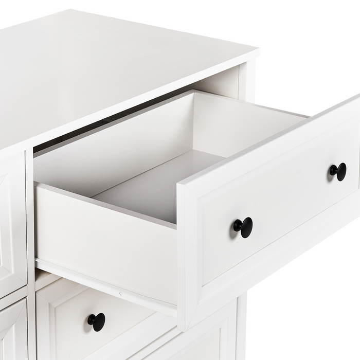 Beliani - HAZELVALE - Ladekast 6 lades - Wit - Vezelplaat