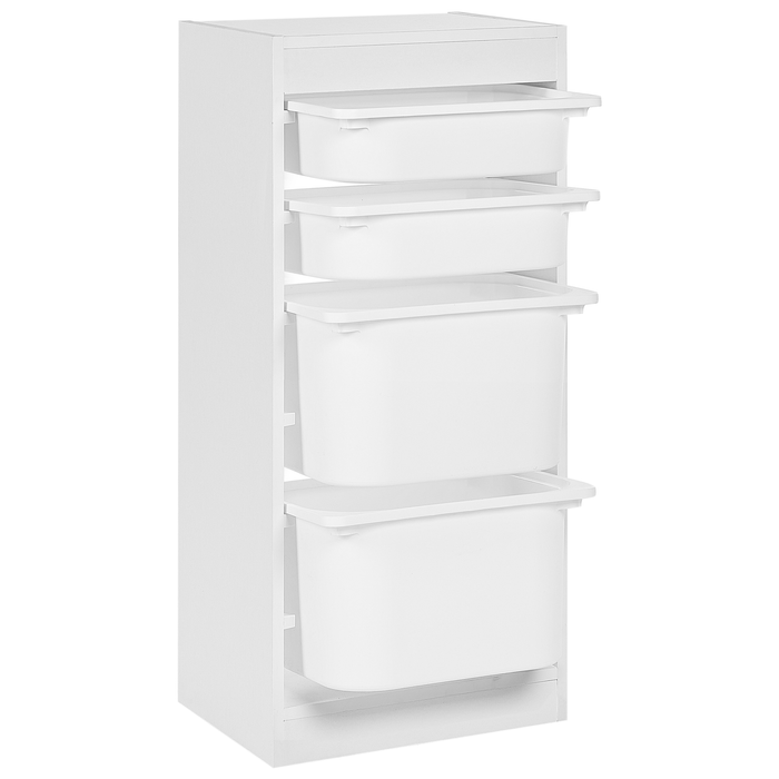 Beliani - TOBIN - Kast met 4 lades - Wit - Vezelplaat