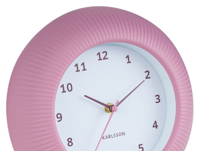 Karlsson Wandklok Tender Rib - Warmroze - Ø25cm