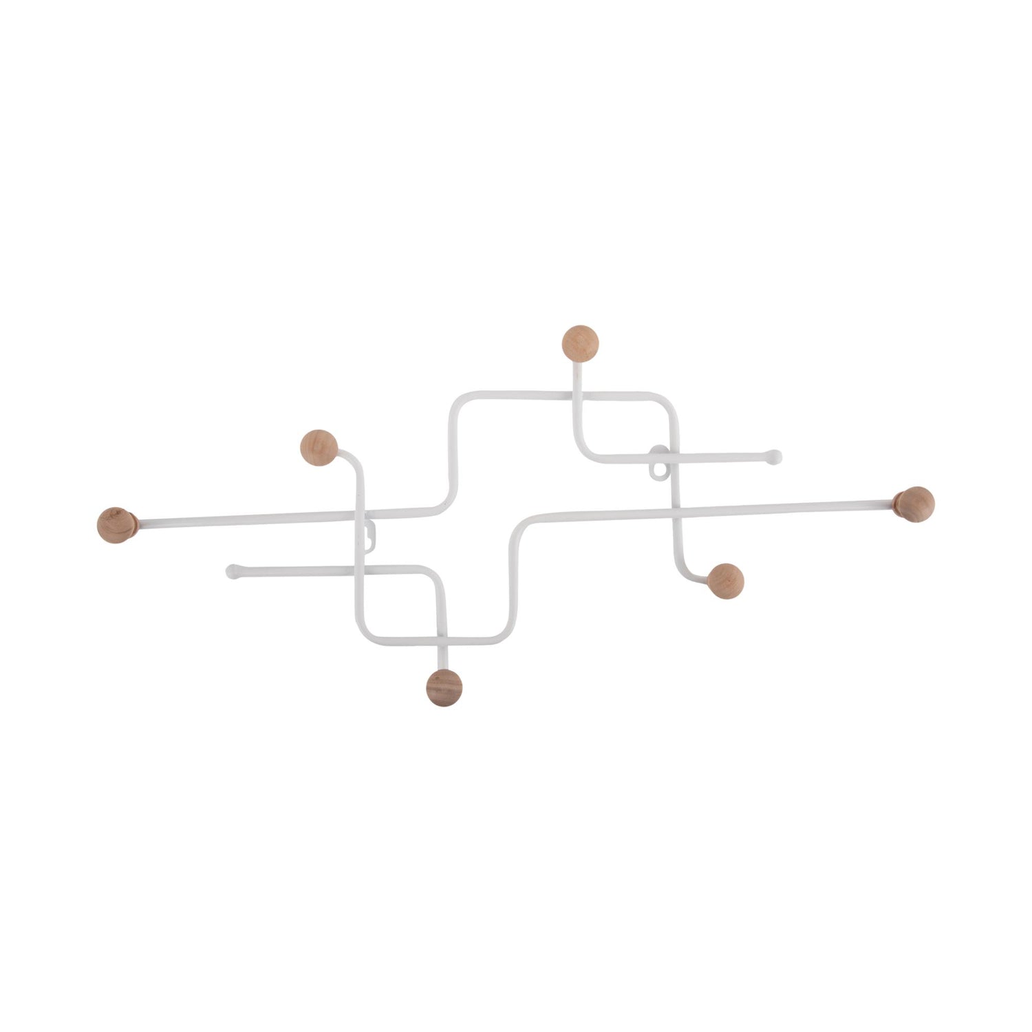 Present Time Kapstok Metro - Mat Wit- 60.5x4x26.5cm