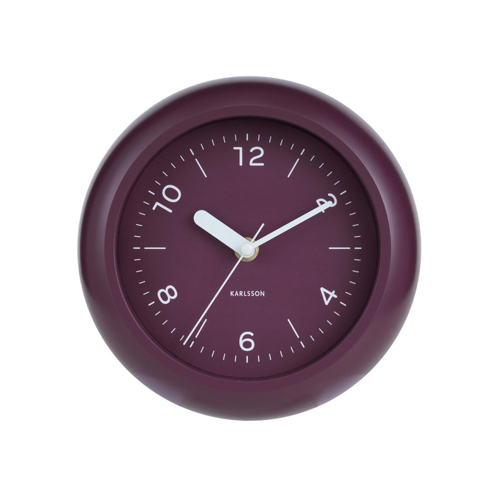 Karlsson Wandklok Slope - Dark mauve - Ø20cm