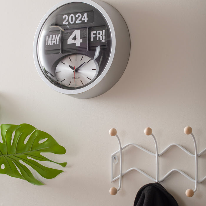 Present Time Kapstok Double Zig Zag - Wit - 61x6.5x20cm