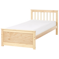 Beliani-OLENDON-Eenpersoonsbed-Lichtbruin-90 x 200 cm-Dennenhout