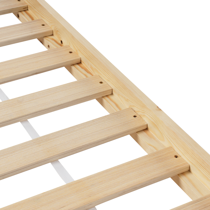 Beliani - DEVAY - Kinderbed - Lichtbruin - 90 x 200 cm - Dennenhout