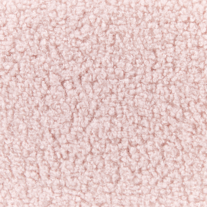 Beliani - DINAN - Eenpersoonsbed - Pastelroze - 90 x 200 cm - Bouclé