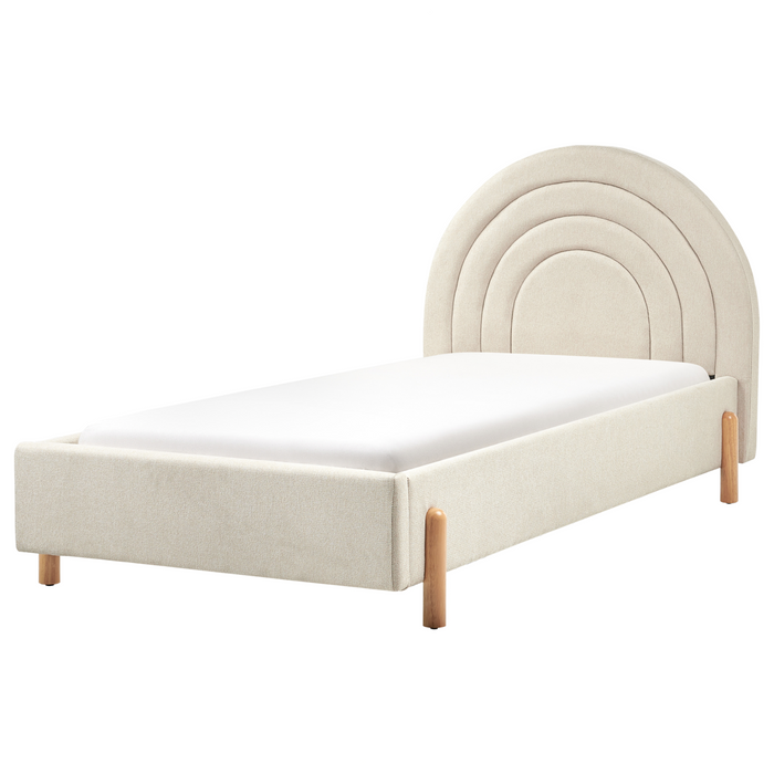 Beliani - ANET - Bed - Beige - 90 x 200 cm - Stof