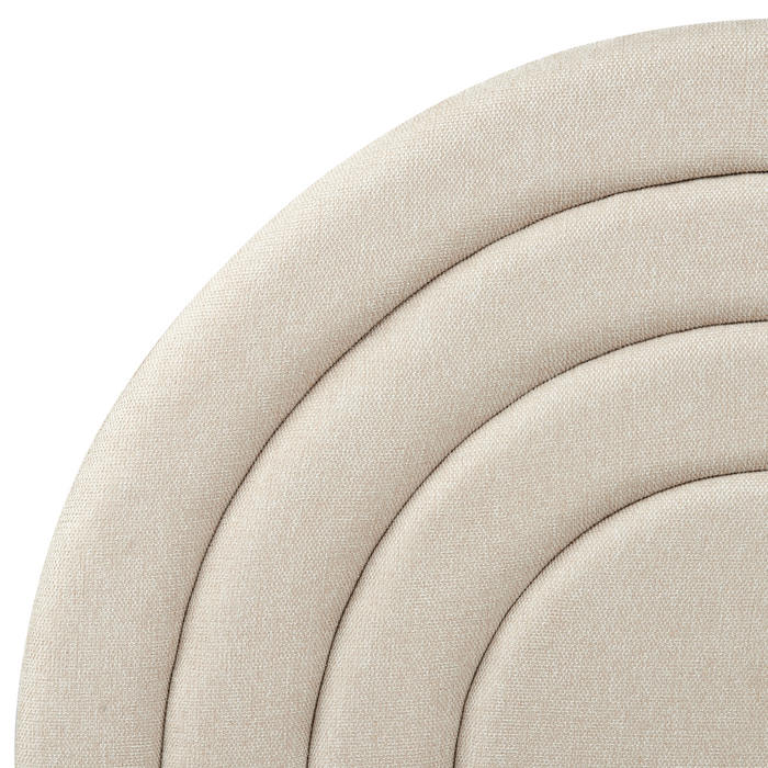 Beliani - ANET - Bed - Beige - 90 x 200 cm - Stof