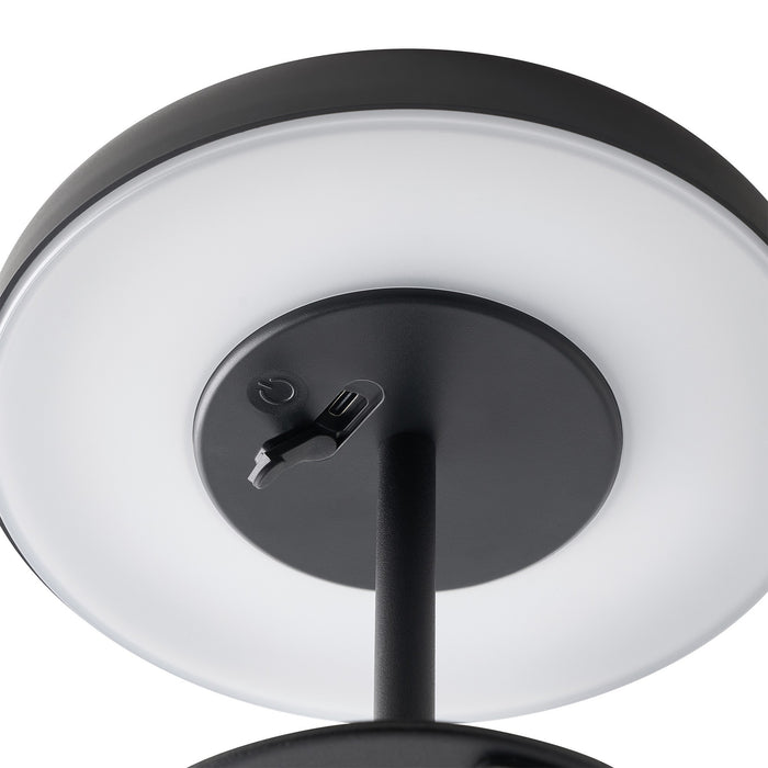 Nordlux Elmer Solar Tafellamp - Zwart