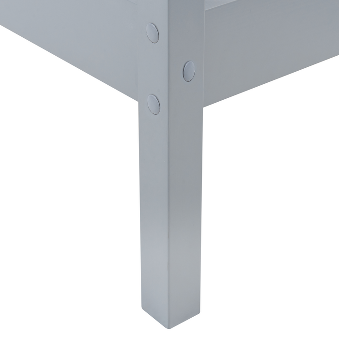 Beliani - DEVAY - Kinderbed - Grijs - 90 x 200 cm - Grenenhout