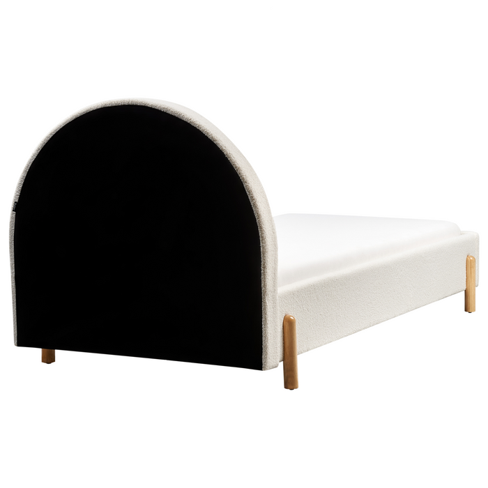 Beliani - ANET - Bed - Gebroken wit - 90 x 200 cm - Bouclé