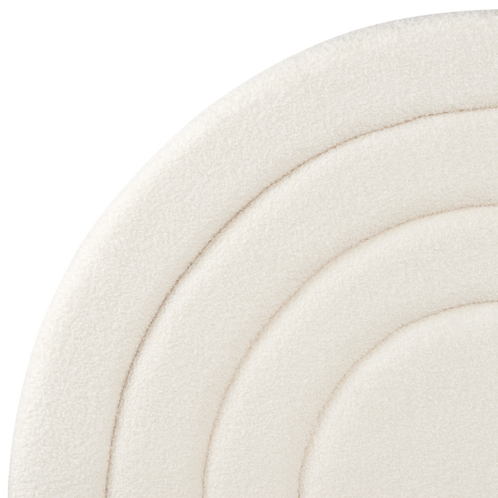 Beliani - ANET - Bed - Gebroken wit - 90 x 200 cm - Bouclé