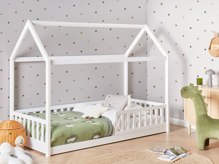 Beliani - COSSAYE - Kinderbed - Wit - 90 x 200 cm - Grenenhout