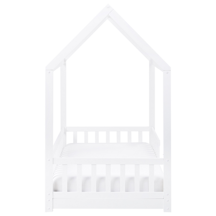 Beliani - COSSAYE - Kinderbed - Wit - 90 x 200 cm - Grenenhout