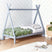 Beliani - DEVAY - Kinderbed - Grijs - 90 x 200 cm - Grenenhout