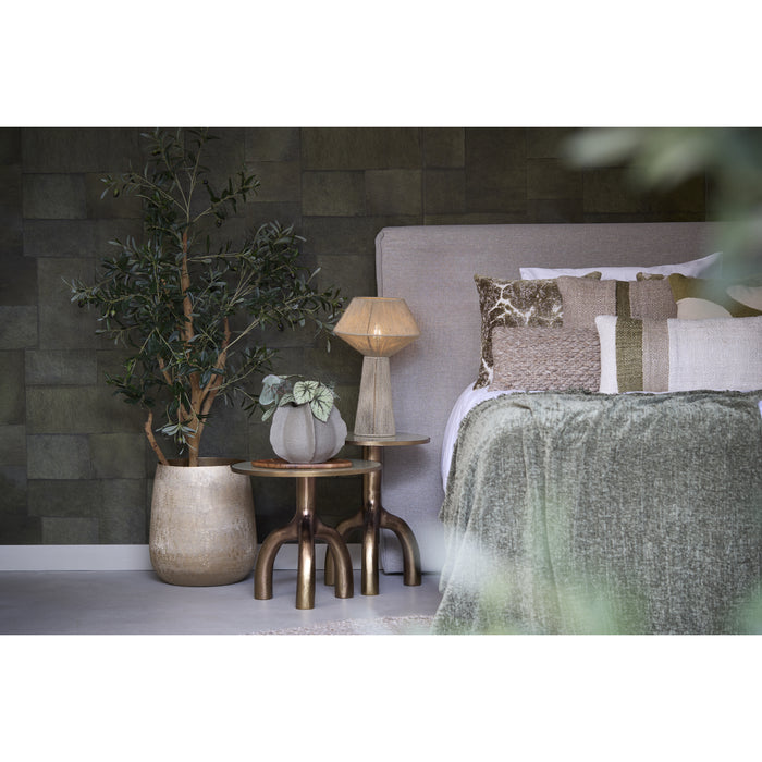 Light & Living Light&living Tafellamp Ø30x47 cm FUGIA jute licht groen