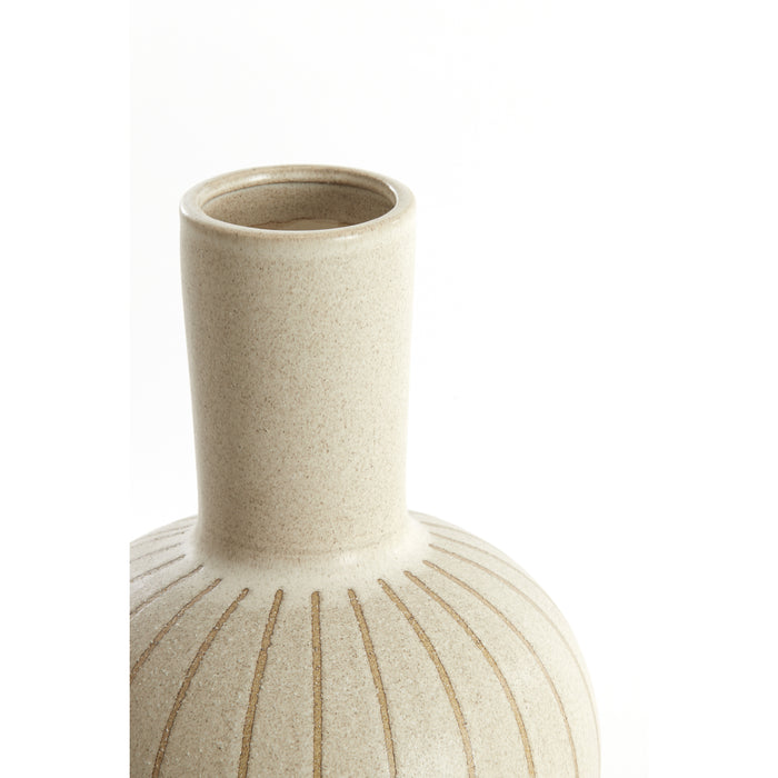 Light&living Vaas deco Ø28,5x42 cm ULLOA keramiek mat zand+bruin