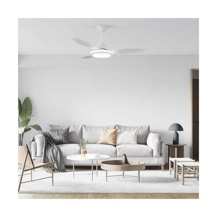 CristalRecord Plafondventilator Steldos Ø 120 cm wit