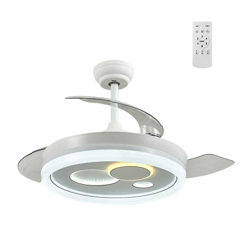 CristalRecord Plafondventilator Naira Ø 106 cm wit