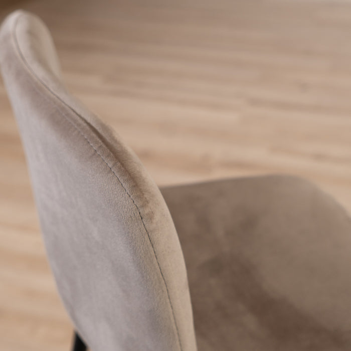 Bronx71 Velvet barkruk Mikky taupe 65-78 cm