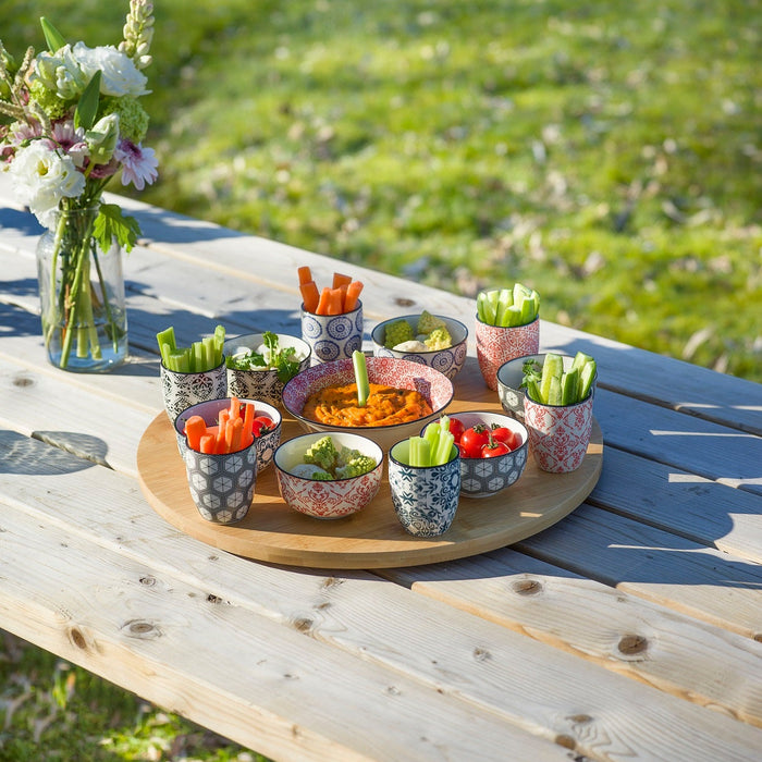 Cosy & Trendy Serveerset (Serveerschaal + Schalen) Delirio 14-delig
