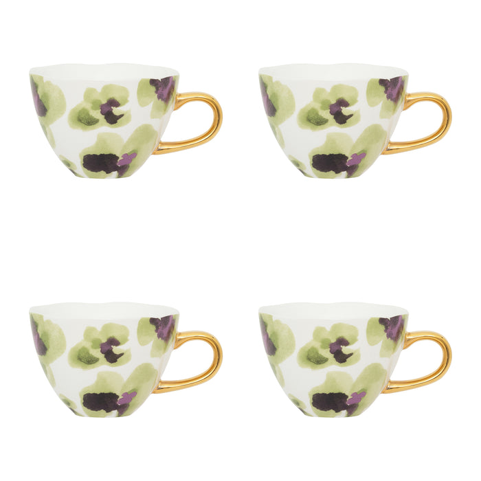 Urban Nature Culture Good Morning Cappuccino / Theekop - Violet - 4 st.