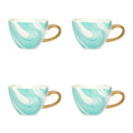 Urban Nature Culture Good Morning Cappuccino / Theekop - Valuri Emerald Green - 4 st.