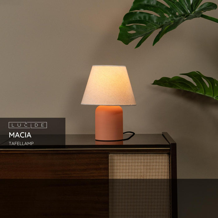 Lucide MACIA Tafellamp - Terracotta
