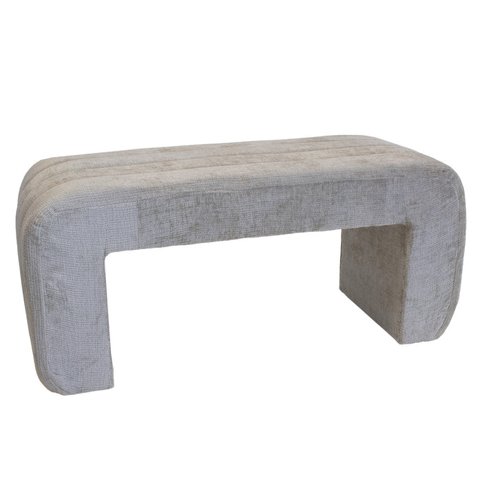 Giga Meubel - Halbankje Beige Stof - 99x38x46cm - Sera