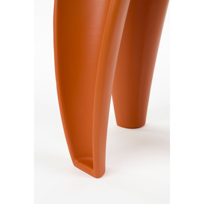 Bold Monkey Hactua Bijzettafel Rond 40 cm Glas - Oranje