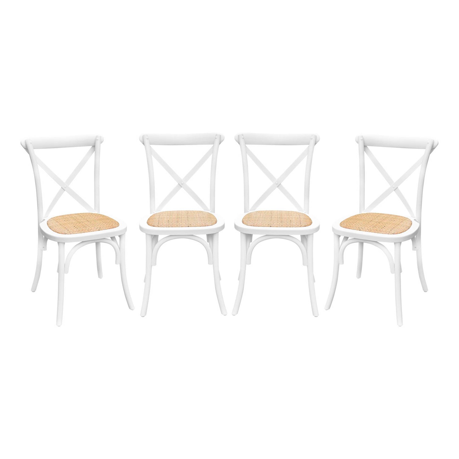 sweeek - Vintage houten bistrostoel (set van 4)