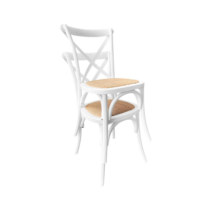 sweeek - Vintage houten bistrostoel (set van 4)
