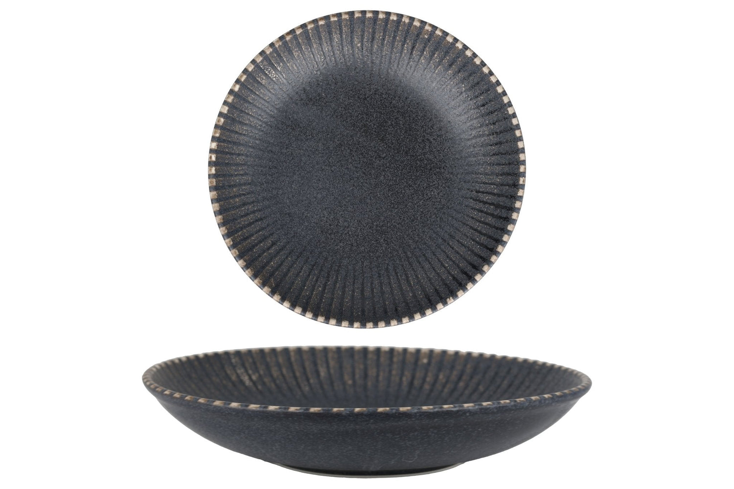 ID Fine Diep bord - Reckless - Porselein - 25 cm (1140cc) - set van 6