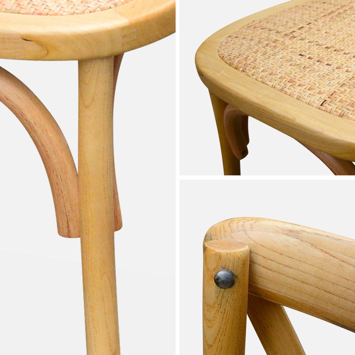 sweeek - Vintage houten bistrostoel (set van 4)