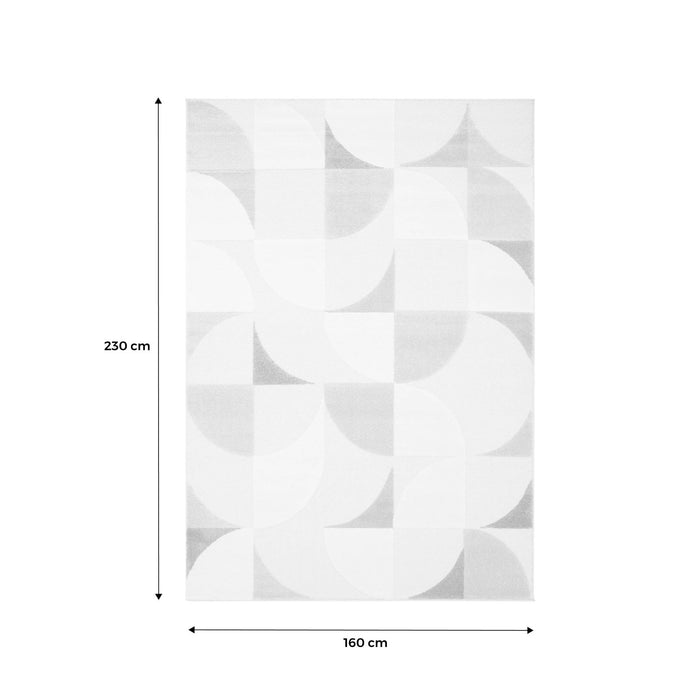 sweeek - Crème retro patroon interieur tapijt