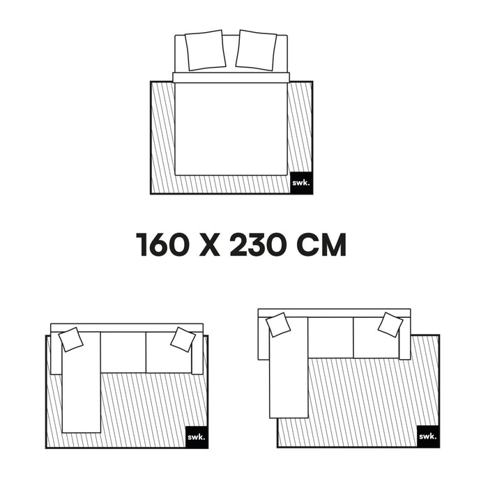 sweeek - Crème retro patroon interieur tapijt