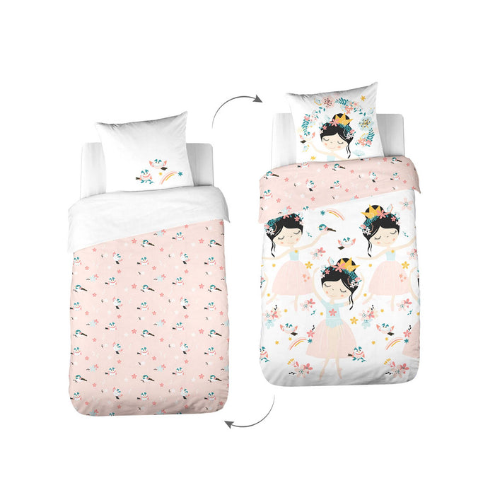 sweeek - Beddengoedset van katoen, 1-persoons, 1 dekbedovertrek en 1