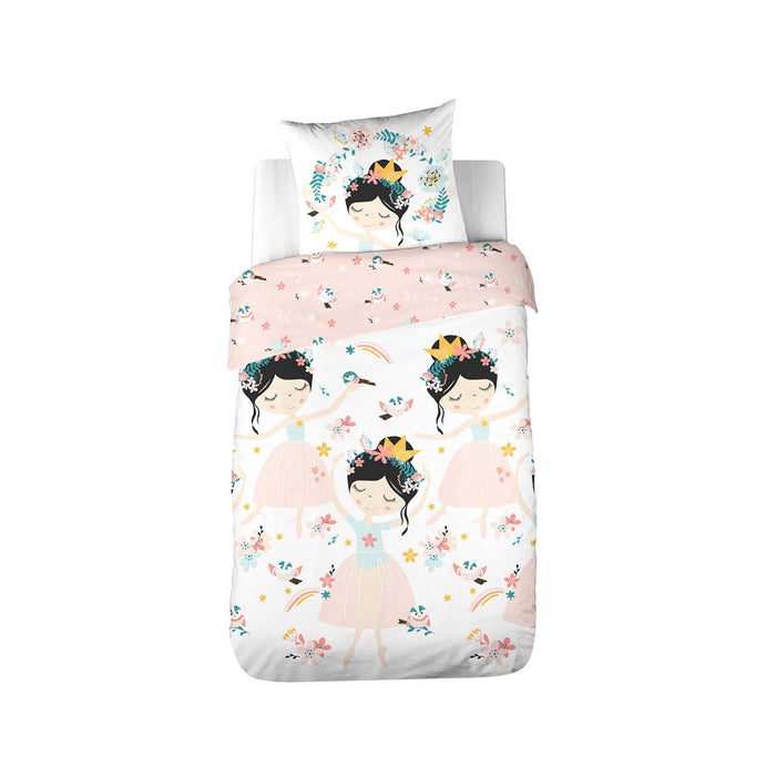 sweeek - Beddengoedset van katoen, 1-persoons, 1 dekbedovertrek en 1