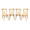 sweeek - Vintage houten bistrostoel (set van 4)