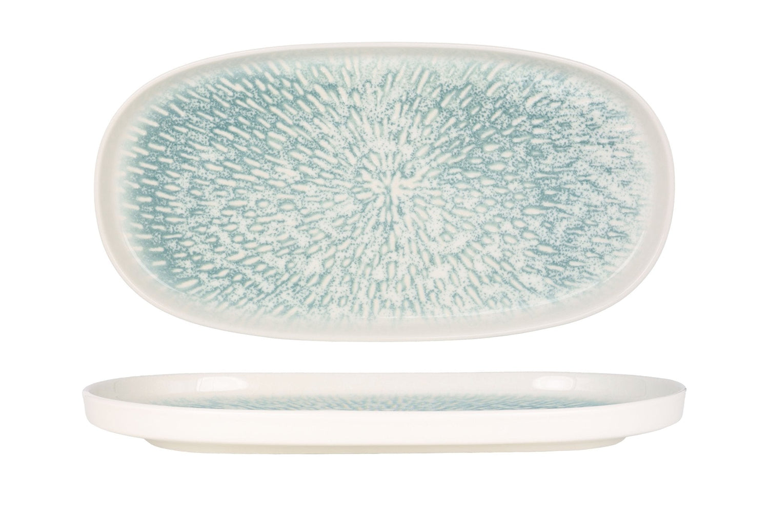 Rinart Serveerschaal - Asel - Porselein - 32x18 cm - set van 2