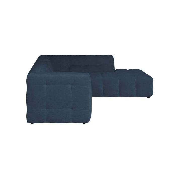 by fonQ Mush Hoekbank Rechts - Chenille - Blauw
